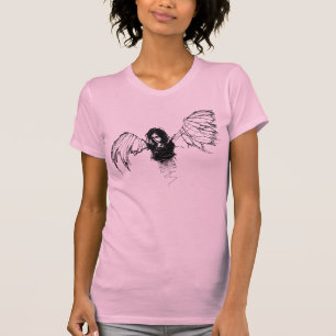 Camiseta campanero del ángel del emo