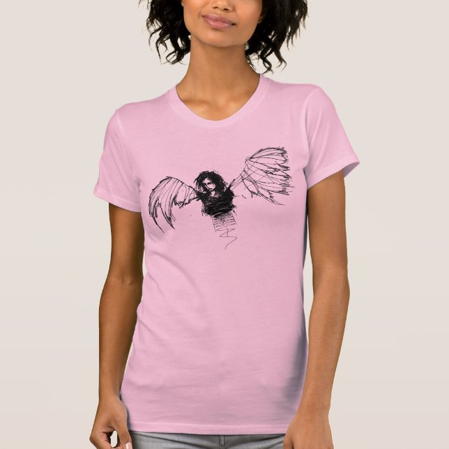 Camiseta campanero del ángel del emo (Anverso)
