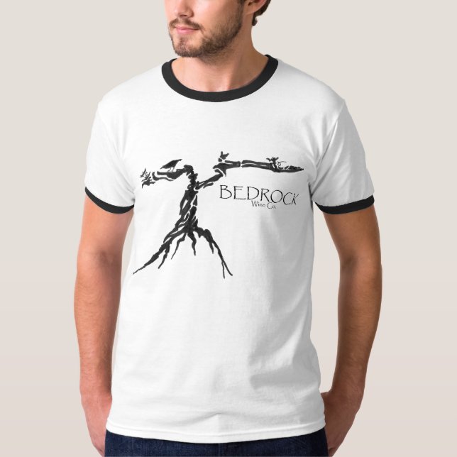 Camiseta Campanero del Co. del vino de la roca de fondo (Anverso)