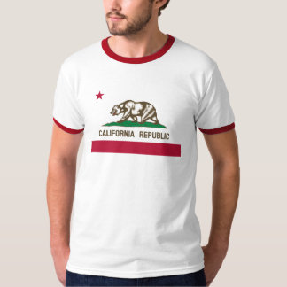 Camiseta Campanero del rojo de la bandera del estado de la