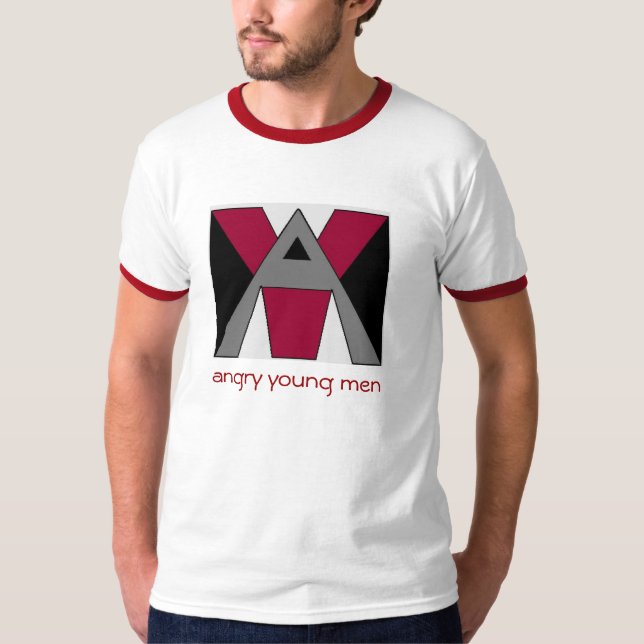Camiseta Campanero enojado de los hombres jovenes (Anverso)