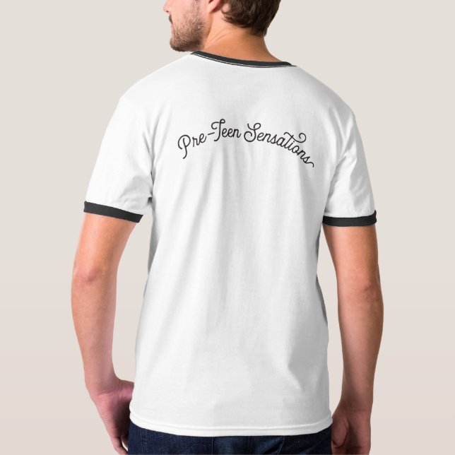 Camiseta Campanero Pre-Adolescente T unisex (negro/blanco) (Reverso)