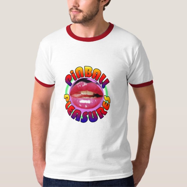 Camiseta Campanero rojo T de los placeres del pinball (Anverso)