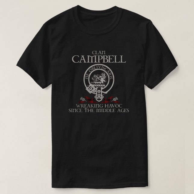 Camiseta Campbell de Lochlane Clan escudo Apellido escocés (Diseño del anverso)