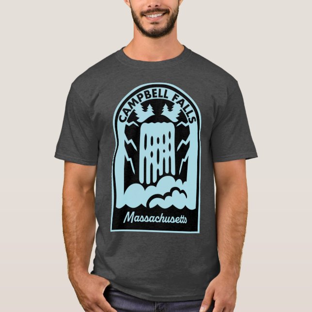 Camiseta Campbell Falls Massachusetts sobredimensionada (Anverso)