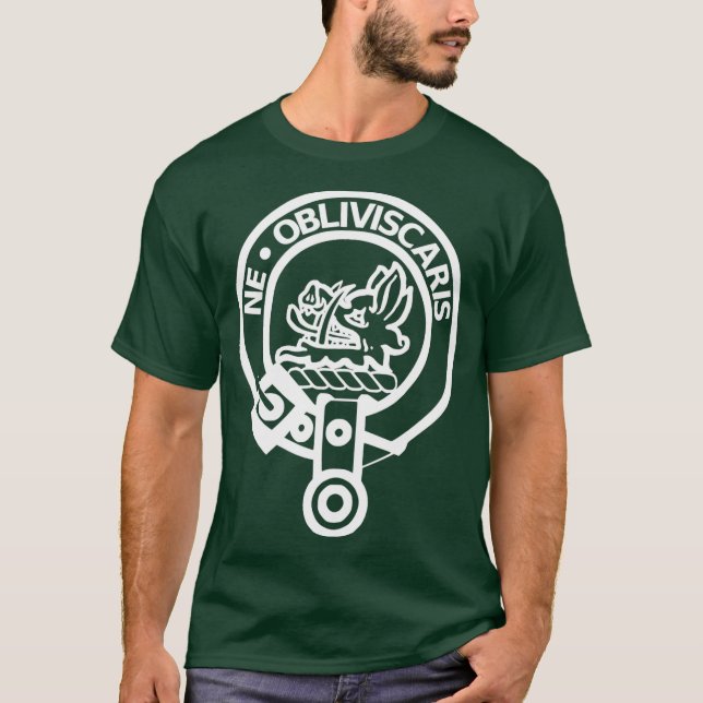 Camiseta Campbell Familia Escocesa Nombre Escudo Escudo (Anverso)