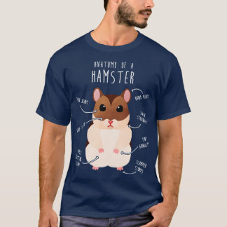 Camiseta Campbells Dwarf Hamster Anatomía