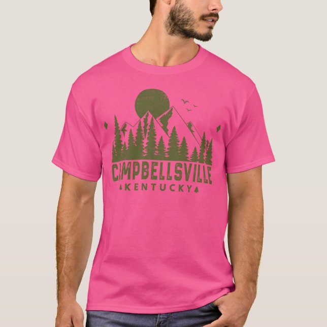 Camiseta Campbellsville Kentucky Mountain Souvenir Active (Anverso)