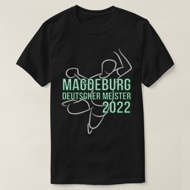 Camiseta Campeón Alemán de Fan de Balonmano Magdeburg 2022 (Diseño del anverso)