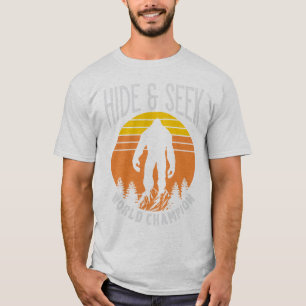 Camiseta Campeón Bigfoot del mundo del escondite