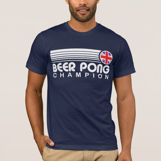 Camiseta Campeón británico de Beer Pong (Anverso)