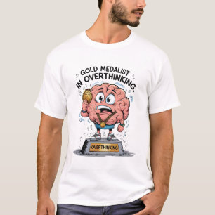 Camiseta Campeón con exceso de pensamiento - Personalizado