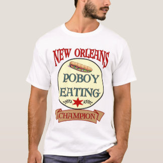 Camiseta Campeón de alimentación de Nueva Orleans Poboy