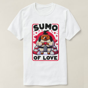 Camiseta Campeón de amor de sumo Dachshund - Heart Onigiri 