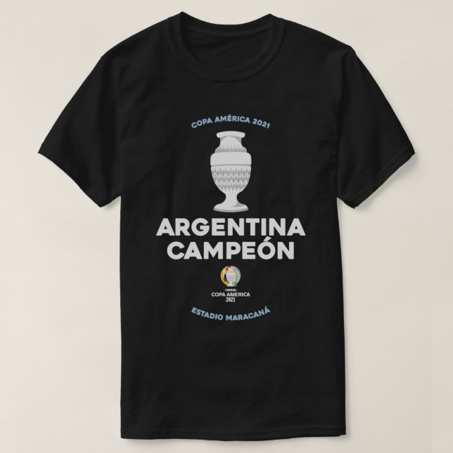 Camiseta Campeón de Argentina de la Copa América 2021  (Diseño del anverso)