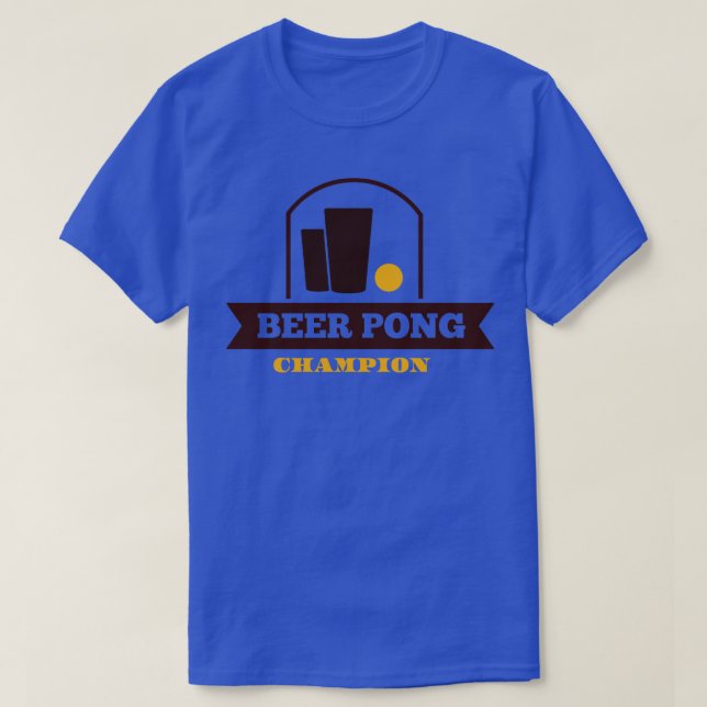 Camiseta Campeón de Beer pong (Diseño del anverso)