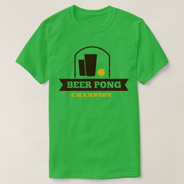 Camiseta Campeón de Beer pong (Diseño del anverso)