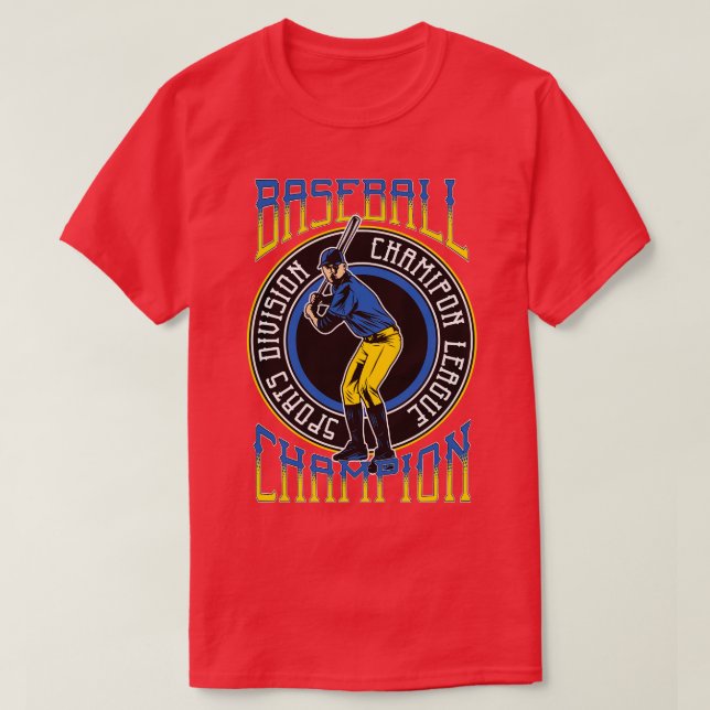 Camiseta Campeón de Béisbol (Diseño del anverso)