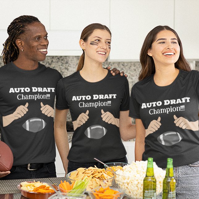 Camiseta ¡Campeón de Borrador Automático! Fantasía (Subido por el creador)