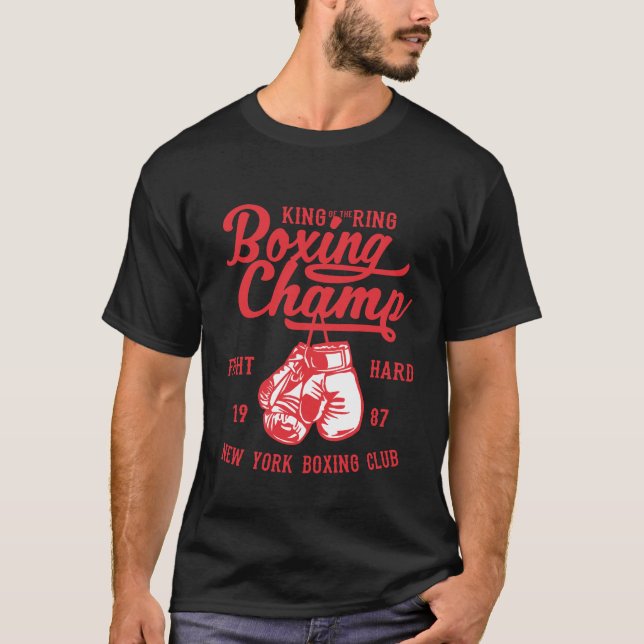 Camiseta Campeón de boxeo. (Anverso)