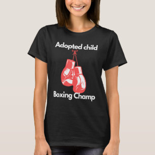 Camiseta Campeón de boxeo adoptado Guantes de boxeo niños D