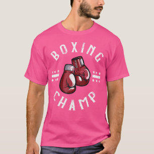 Camiseta Campeón de Boxeo Guantes de Boxeo Luchador de MMA