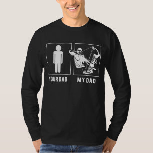 Camiseta Campeón de caza de vacas: ¡Mi papá aspira a la ave