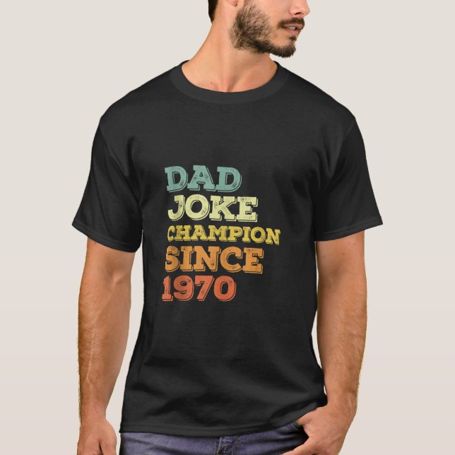 Camiseta Campeón de Chiste de papá de hombres desde padre d (Anverso)