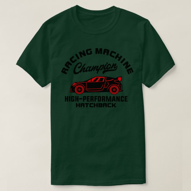 Camiseta CAMPEÓN DE COCHES DE Carreras (Diseño del anverso)