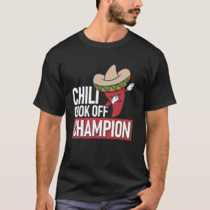 Camiseta Campeón de Cocina Chili, Diversión De Pimienta De 