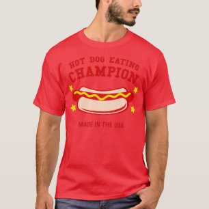 Camiseta Campeón de comer perro caliente