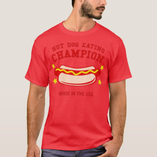 Camiseta Campeón de comer perro caliente
