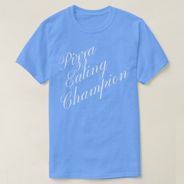 Camiseta Campeón de comida de la Pizza Cont de comida compe (Diseño del anverso)