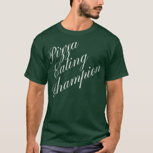 Camiseta Campeón de comida de la Pizza Cont de comida compe