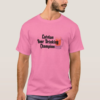 Camiseta Campeón de consumición de la cerveza letona