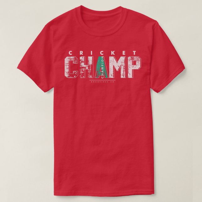 Camiseta Campeón de críquet (Diseño del anverso)