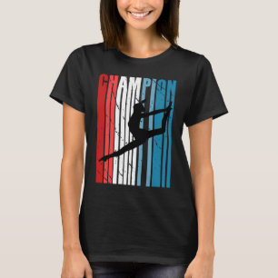 Camiseta Campeón de cumpleaños de baile retro Silhouette ro