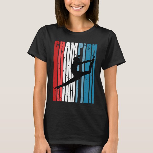 Camiseta Campeón de cumpleaños de baile retro Silhouette ro (Anverso)