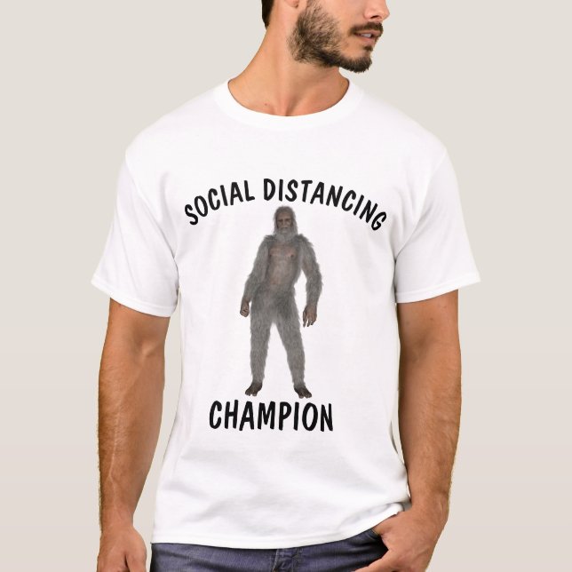 CAMISETA CAMPEÓN DE DISTANCIA SOCIAL DE LA MUJER ABOMIDABLE (Anverso)