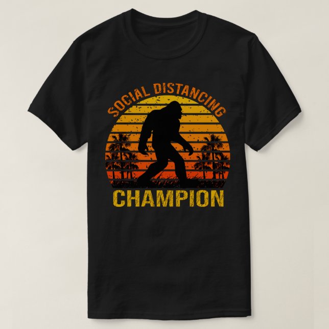 Camiseta Campeón de distanciamiento social 1 (Diseño del anverso)