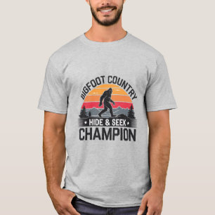 Camiseta Campeón de escondite Bigfoot
