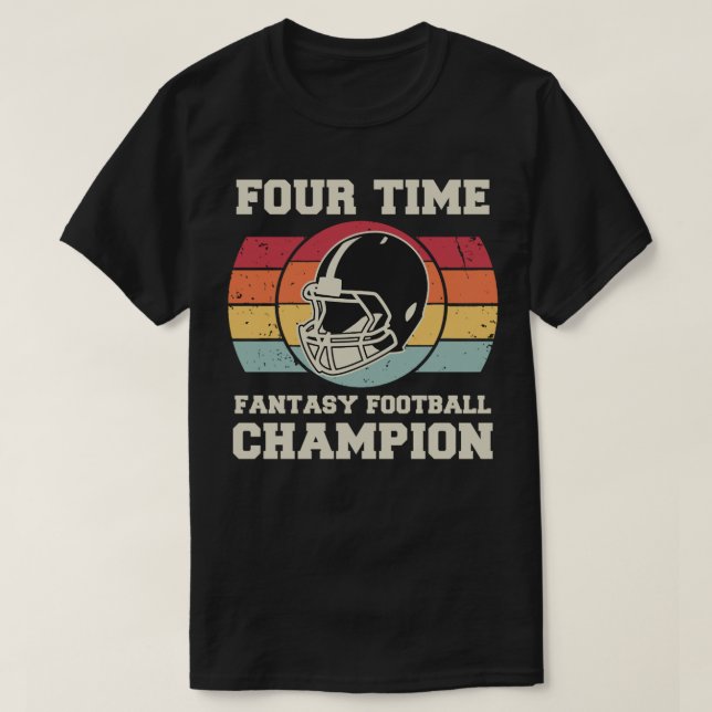 Camiseta Campeón de Fantasía de Cuatro Veces (Diseño del anverso)