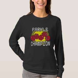 Camiseta Campeón de Farkle - dado divertido que dice, jueg