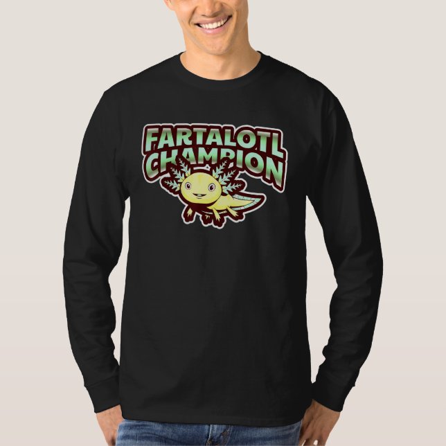 Camiseta Campeón de Fartalotl Axolotl Acuario Salamander Pa (Anverso)