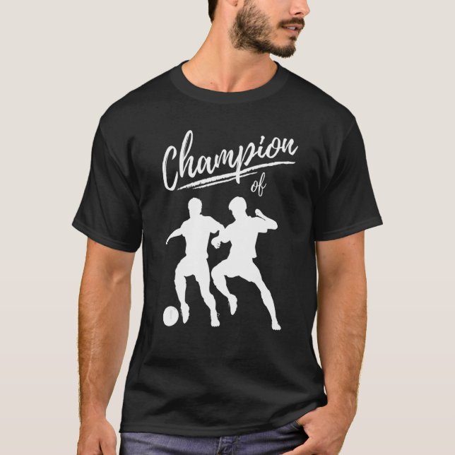 Camiseta Campeón De Fútbol Jugador De Fútbol (Anverso)