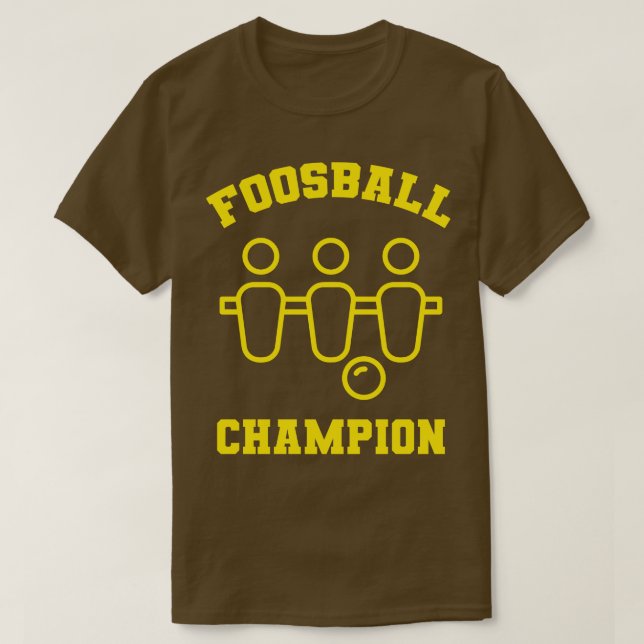 Camiseta Campeón de Futbolín (Diseño del anverso)