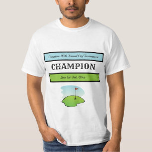 Camiseta Campeón de golf editable