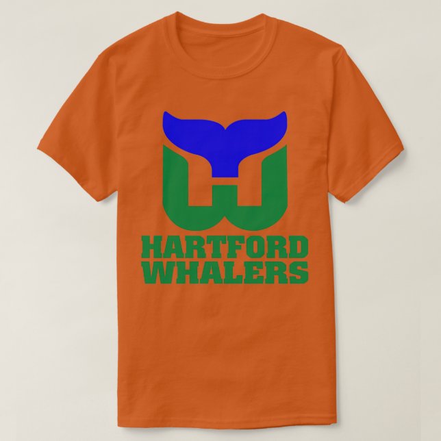 Camiseta Campeón de Hartford Whalers de hockey THIN de los  (Diseño del anverso)