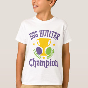 Camiseta Campeón de Huevo en Navidad Moderna de Pascua