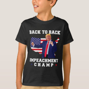 Camiseta Campeón de impugnación espalda con espalda Trump B